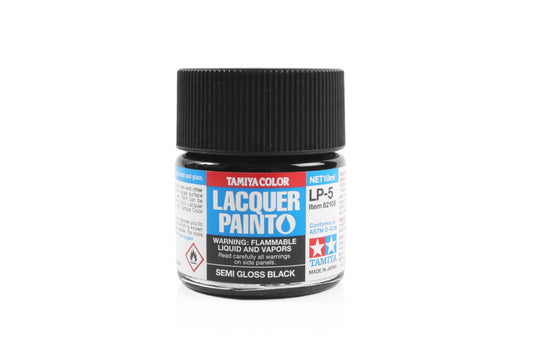 Tamiya LP Paint - LP-5 Semi Gloss Black - 82105