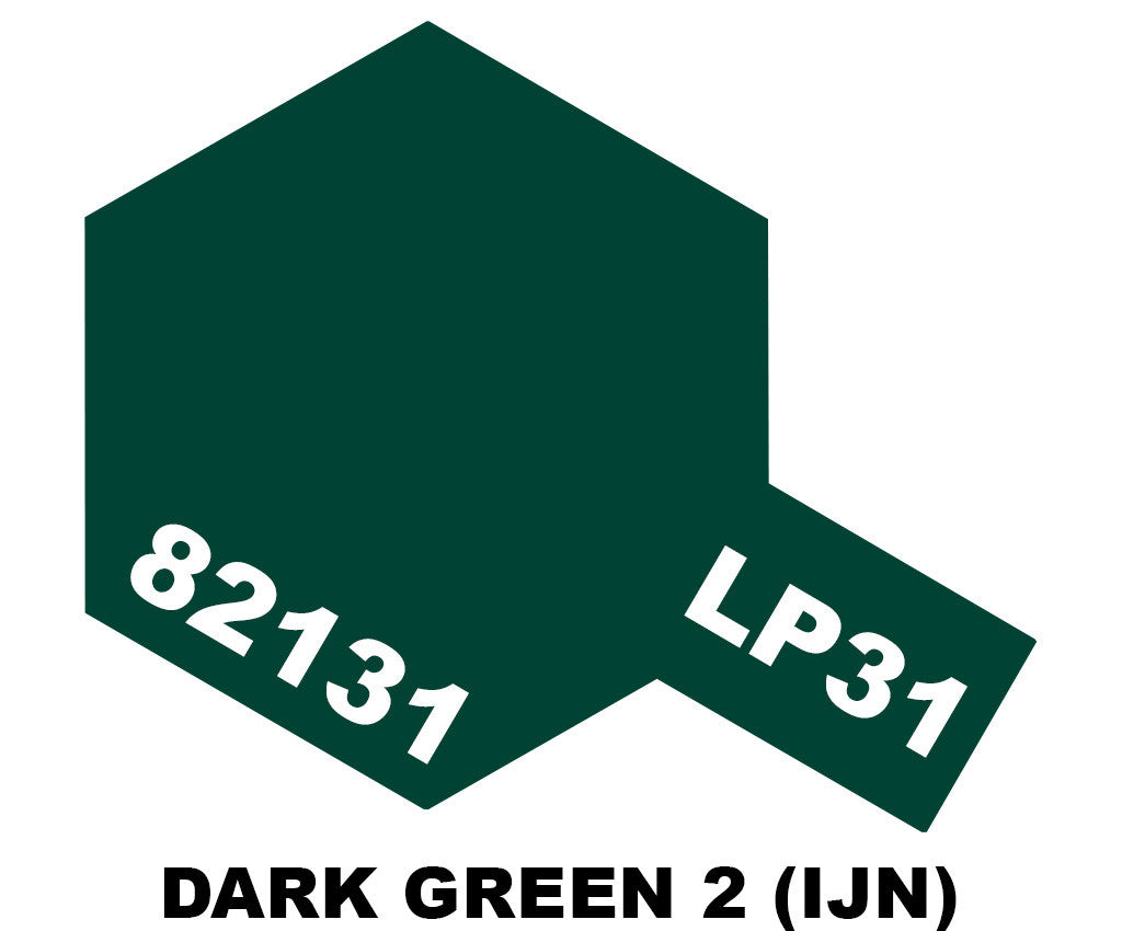 Tamiya LP Paint - LP-31 Dark Green 2 (IJN) - 82131