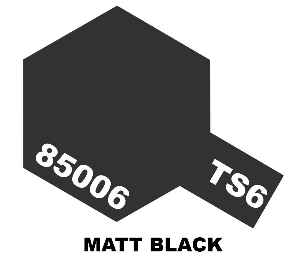 Tamiya TS Sprays - TS-6 Matt Black - 85006