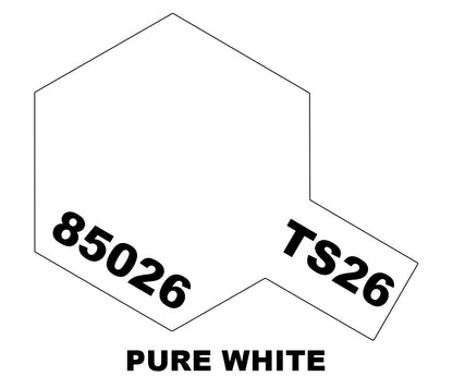 Tamiya TS Sprays - TS-26 Pure White - 85026