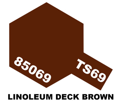 Tamiya TS Sprays - TS-69 Linoleum Deck Brown - 85069