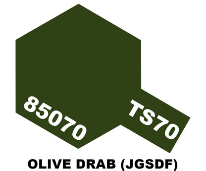 Tamiya TS Sprays - TS-70 Olive Drab (JGSDF) - 85070