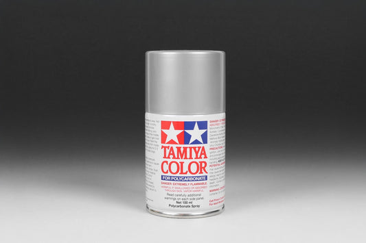 Tamiya PC Sprays - PS-48 Semi-Gloss Silver Anodised Aluminium - 86048