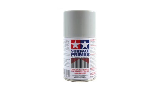 Tamiya TS Sprays - Surface Primer for Plastic & Metal (Grey) - 87026