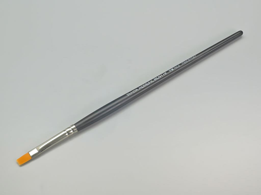 Tamiya Tools & Accessories - High Finish Flat Brush No.2 - 87047