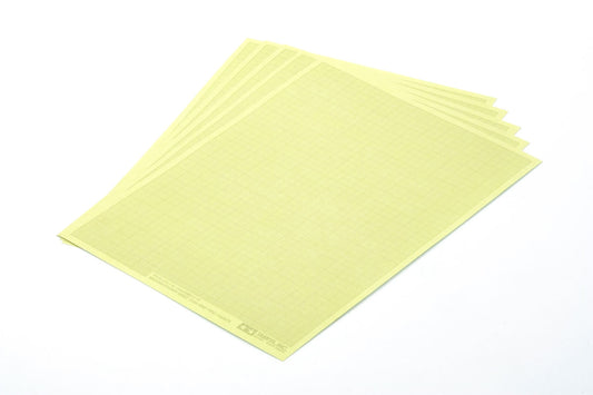 Tamiya Tools & Accessories - Masking Sticker Sheet 1mm Grid (5 pc) - 87129