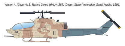 Italeri 1/72 Aircraft - Bell AH-1W SuperCobra Attack Helicopter - 90160