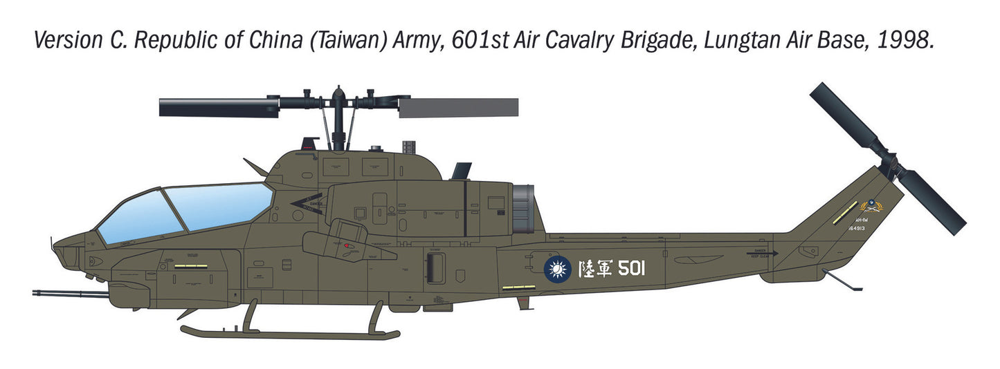 Italeri 1/72 Aircraft - Bell AH-1W SuperCobra Attack Helicopter - 90160