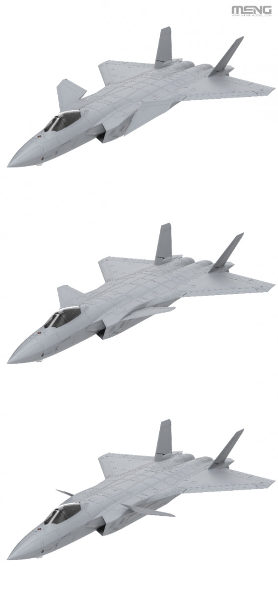 Meng 1/48 Chinese J-20 Stealth Fighter model kit LS-002, image 11