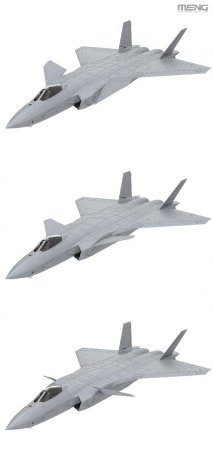 Meng 1/48 Chinese J-20 Stealth Fighter model kit LS-002, image 11