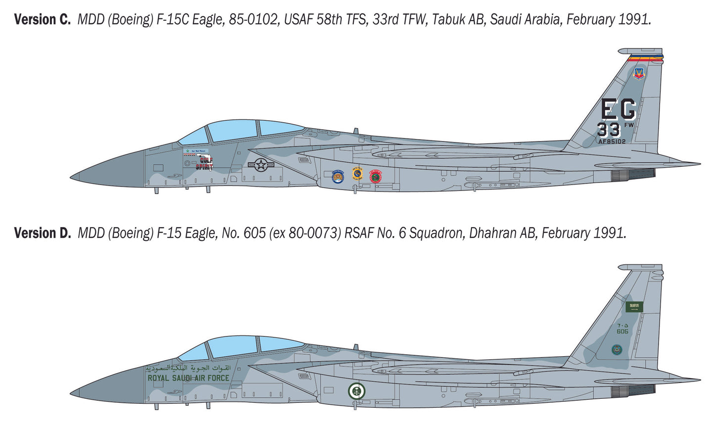 Italeri 1/48 Aircraft - McDonnell Douglas F-15C Eagle - 92763 (PRE-ORDER)