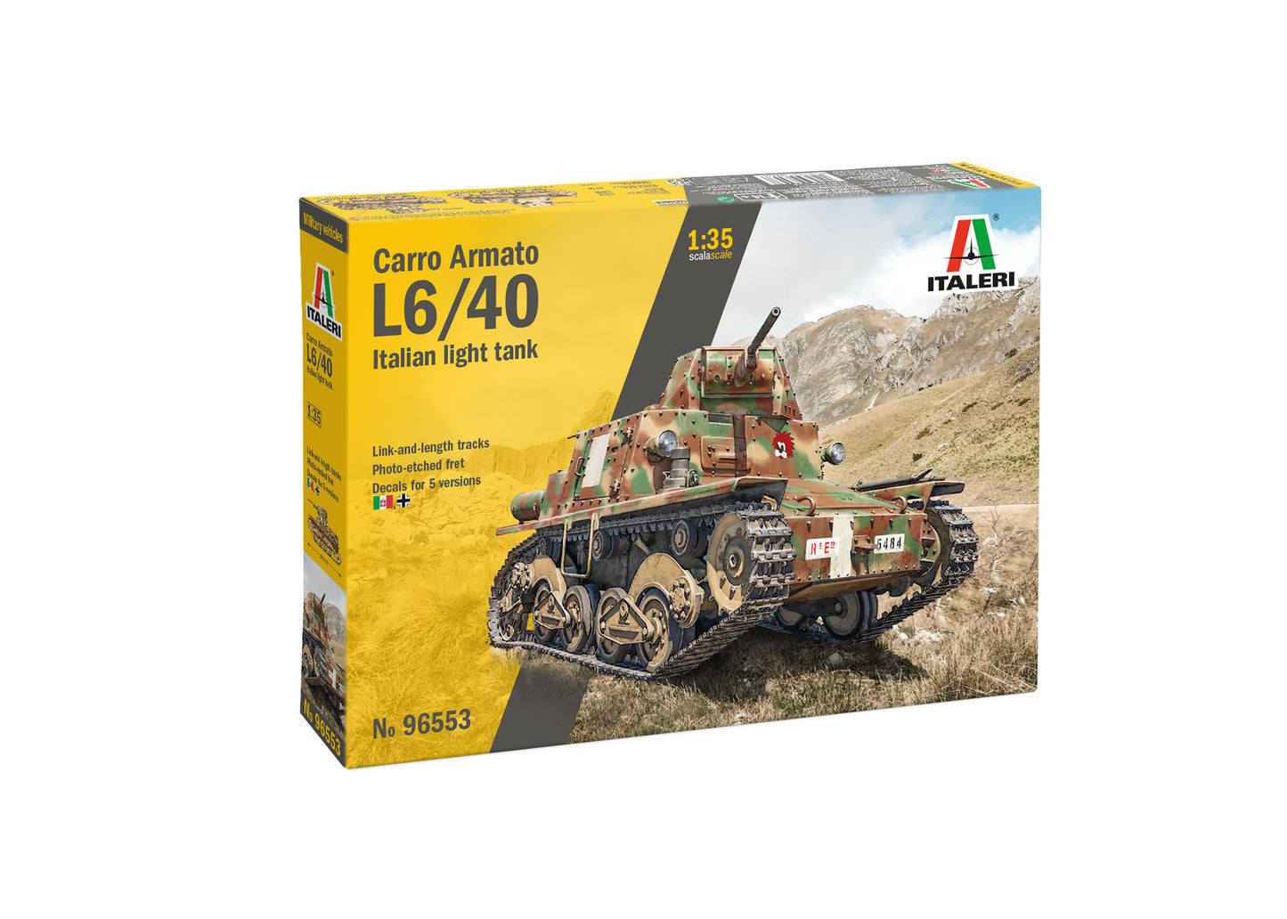 Italeri 1/35 Military - Carsro Armato L6/40 Light Tank - 96553 (PRE-ORDER)