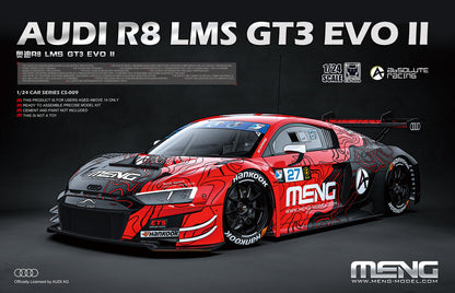 Meng 1/24 Audi R8 LMS GT3 EVO II model kit CS-009, box art