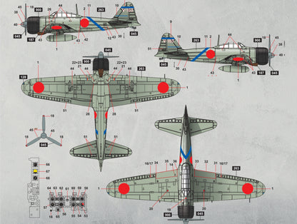 1/35 Border Model - A6M2 Mitsubishi Zero (PRE-ORDER SUMMER 2025)
