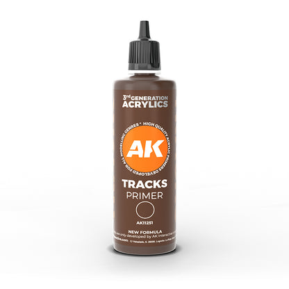 AK Interactive - 3rd Generation Acrylic Surface Primer 100ml - Tracks