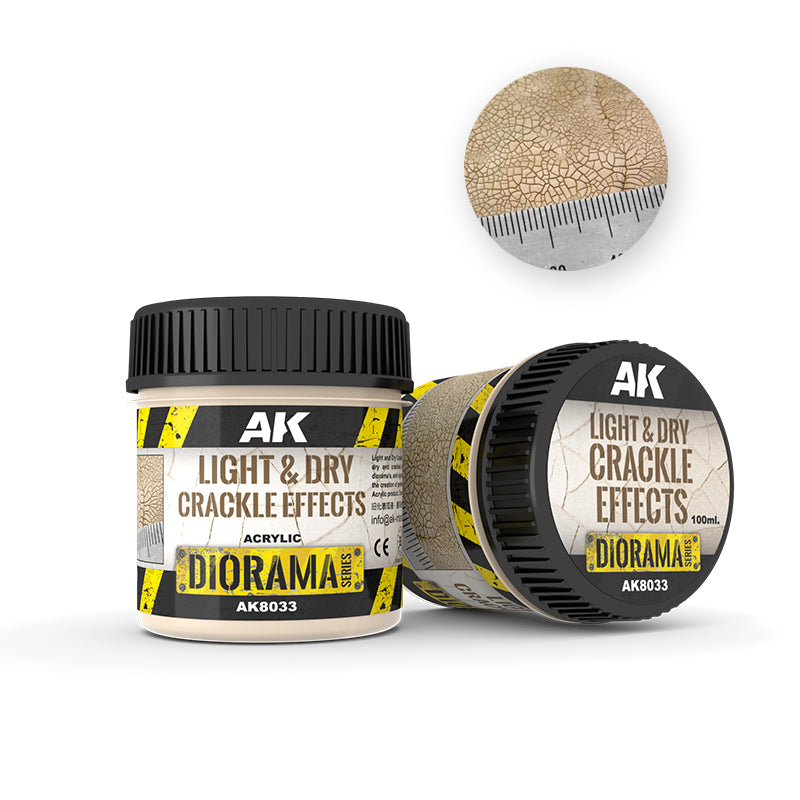 AK Interactive - Acrylic Light & Dry Crackle Effects 100ml