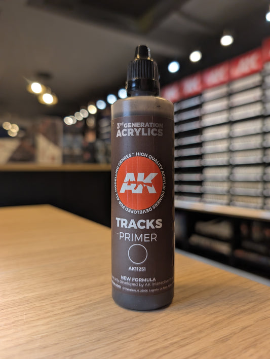 AK Interactive - 3rd Generation Acrylic Surface Primer 100ml - Tracks