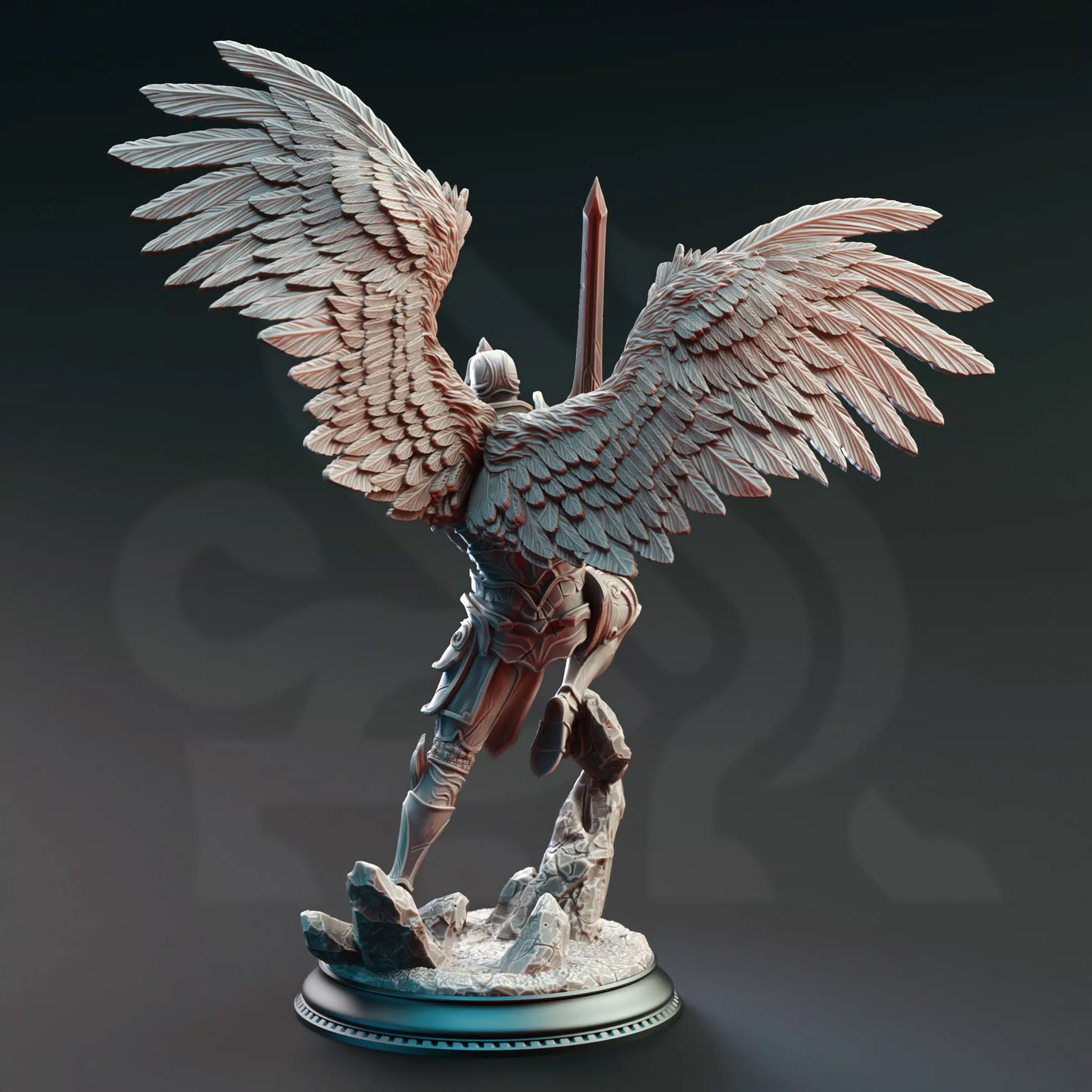 DM Stash Angel 1 back 32mm miniature