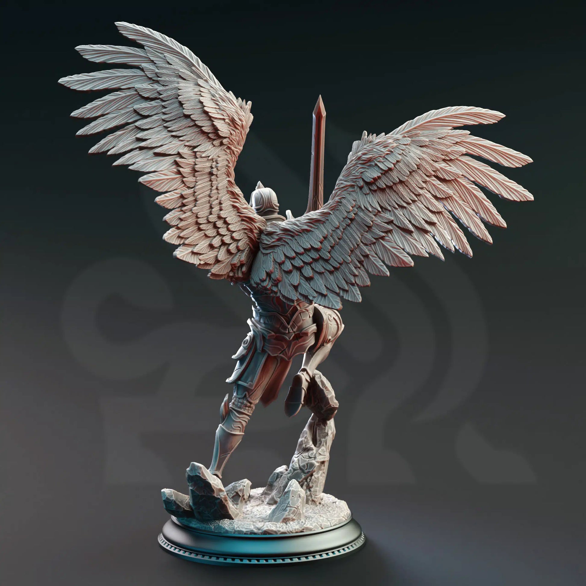 DM Stash Angel 1 back 32mm miniature