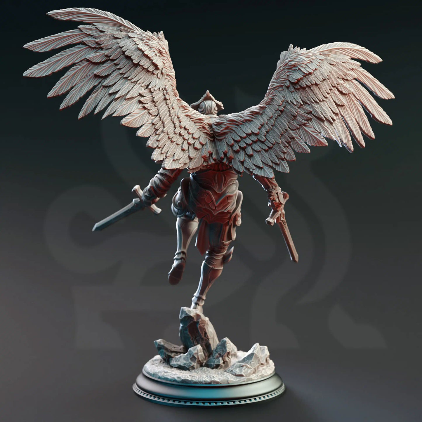 DM Stash Angel 3 back 32mm miniature