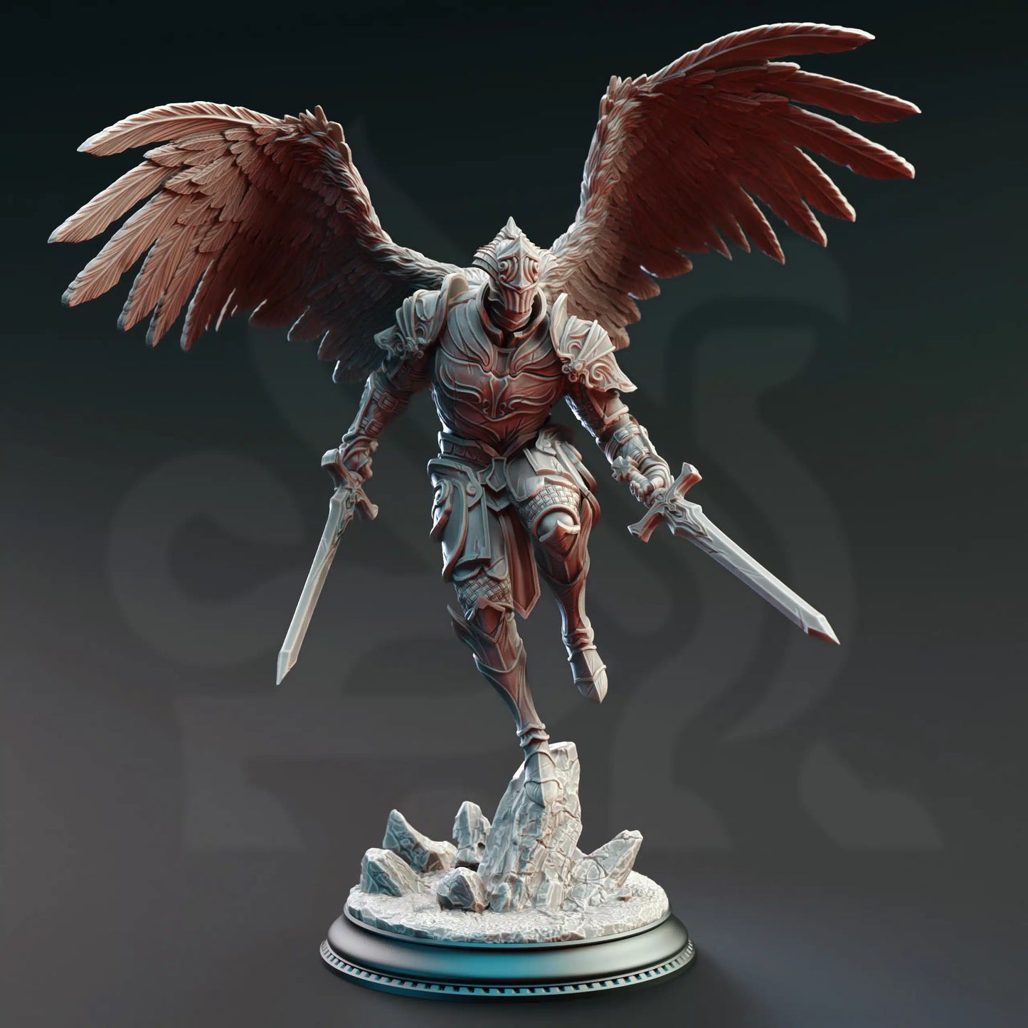 DM Stash Angel 3 front 32mm miniature