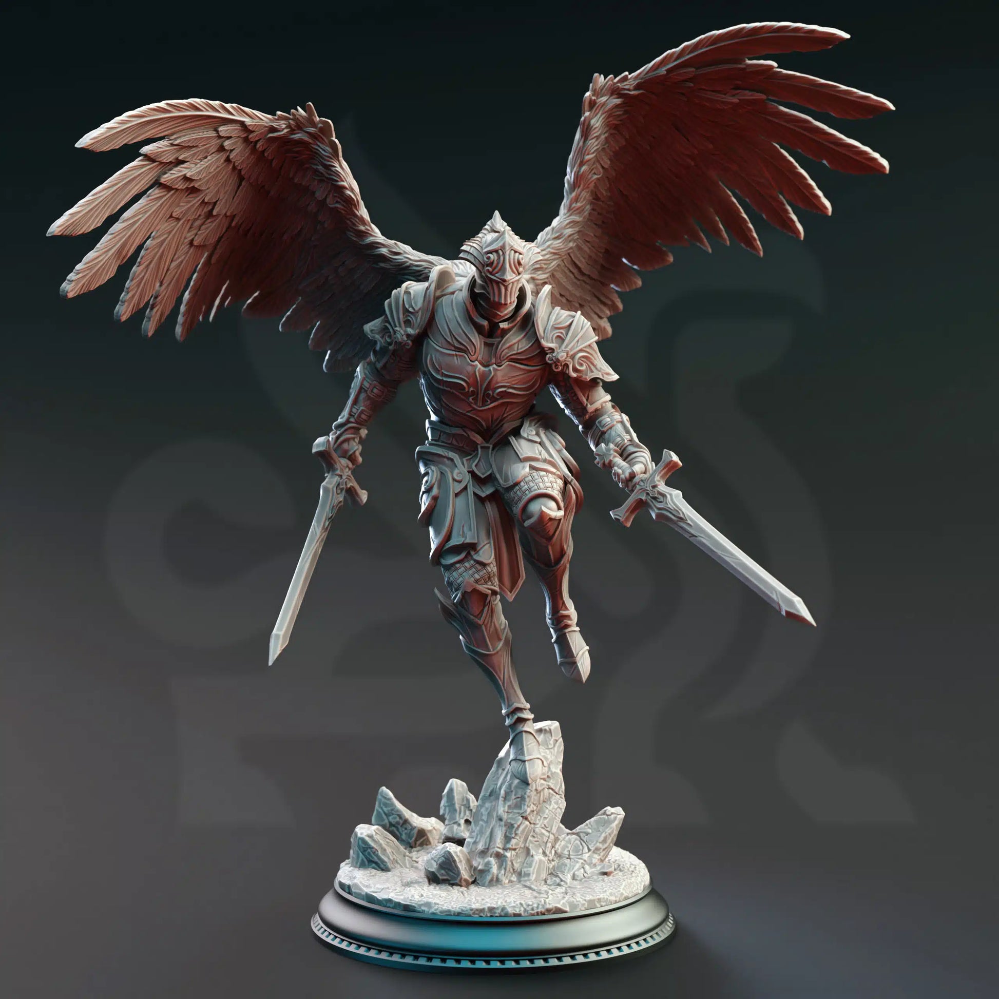 DM Stash Angel 3 front 32mm miniature