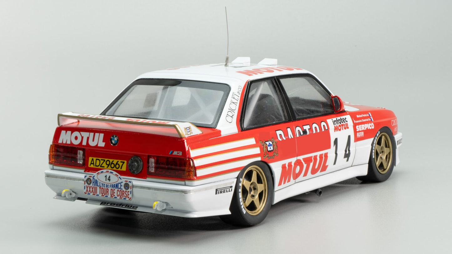 Beemax 1/24 Cars - BMW M3-E30 tour de corse 1989 "motul" #9 - BX24016