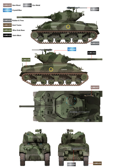 1/35 Border Model - Sherman M4A1 76W 76mm