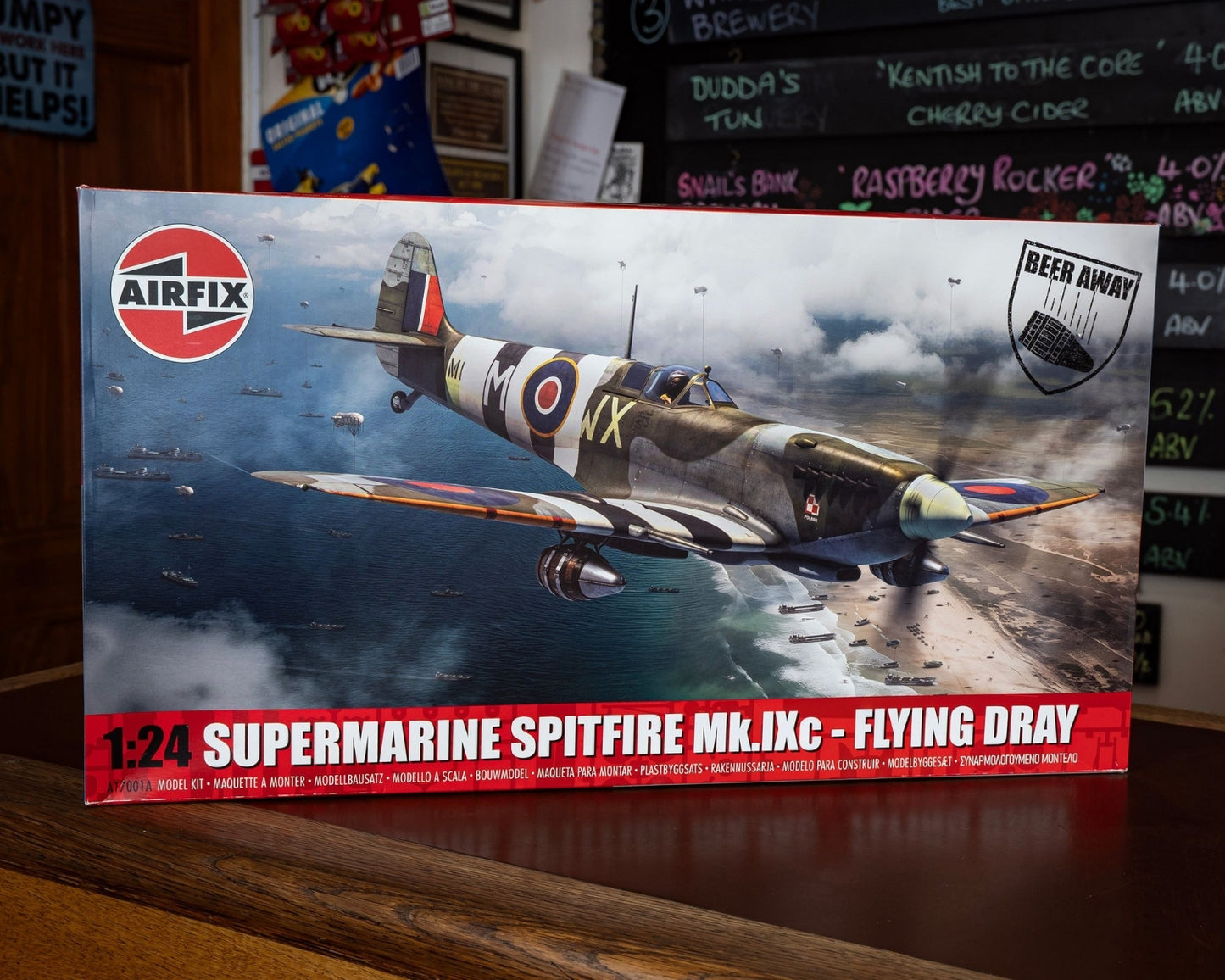 1/24 Airfix - Supermarine Spitfire Mk.IXc Flying Dray 'Beers Away' Bundle (PRE-ORDER)