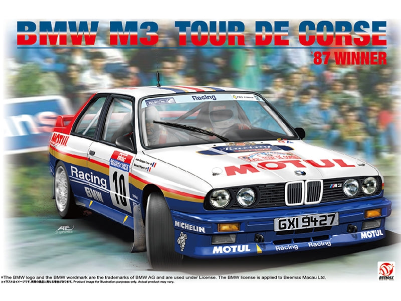 Beemax 1/24 Cars - BMW E30 M3 Tour de Corse 1987 Winner - BX24029