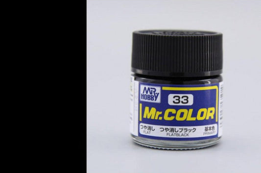 Mr.Hobby - Mr.Color Flat - C-033 Flat Black Primary 10ml