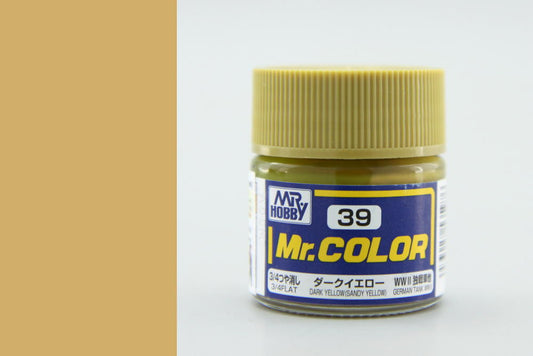 Mr.Hobby - Mr.Color Flat 78% - C-039 Dark Yellow (Sandy Yellow) for Germany Tanks 10ml
