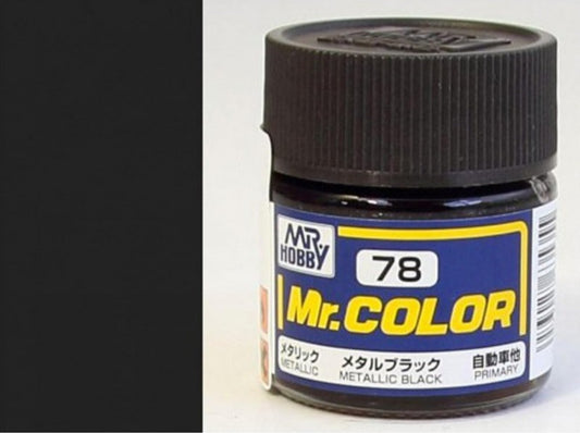 Mr.Hobby - Mr.Color Metallic - C-078 Metal Black for Primary/Car 10ml
