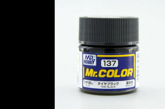 Mr.Hobby - Mr.Color Flat - C-137 Tire Black for Primary/Tire 10ml
