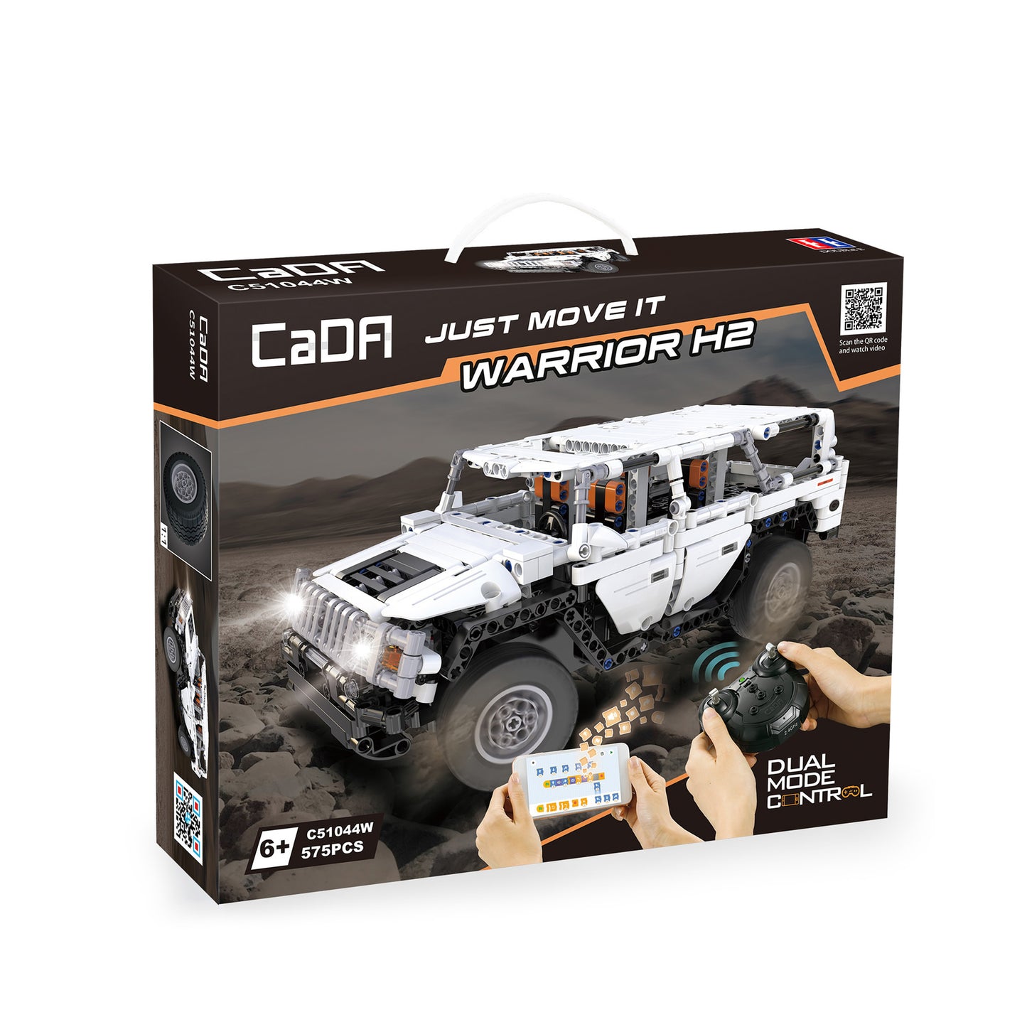CaDA Big Chassis Car - Warrior H2 Off-Roader - 575 pcs - C51044W
