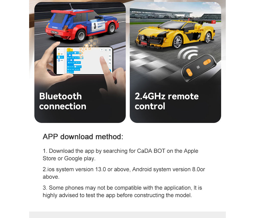 CaDA 1/20 Mini Cars - 1:20 Renault Sport RS.01 - 294 pcs C51094W