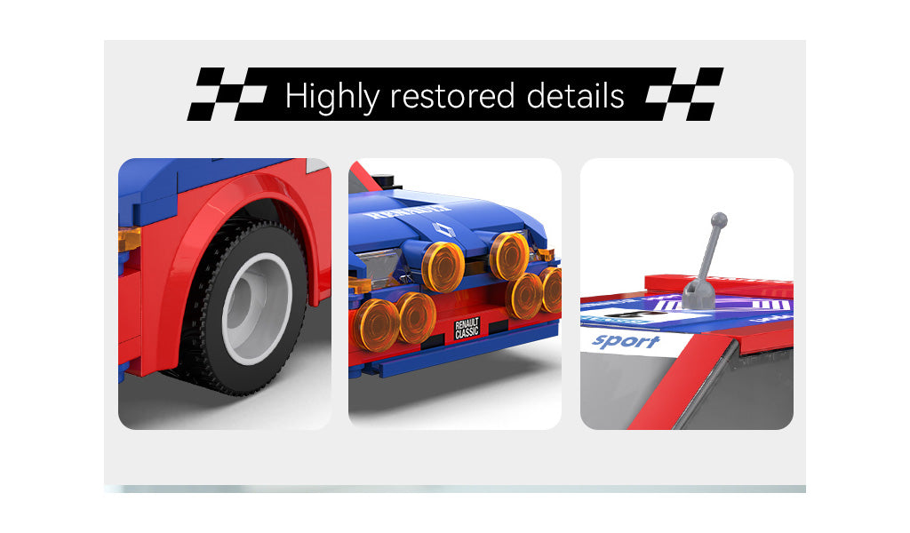 CaDA 1:20 Mini Cars - 1:20 Renault 5 Maxi Turbo - 282 pcs - C51095W