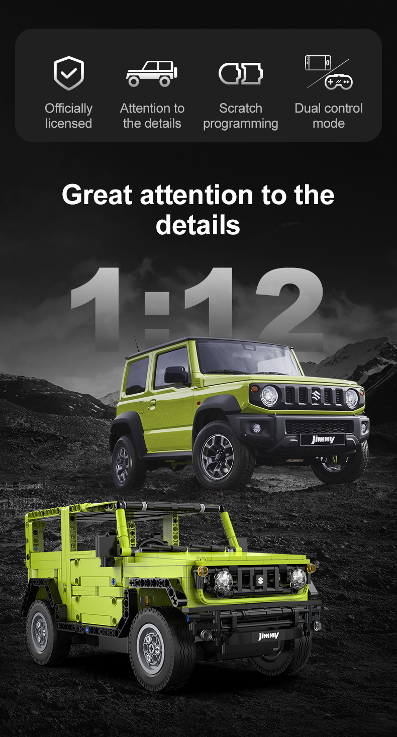CaDA Big Chassis Cars - 1:12 Suzuki Jimny - 579 pcs - C51201W