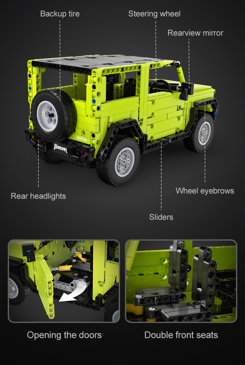 CaDA Big Chassis Cars - 1:12 Suzuki Jimny - 579 pcs - C51201W