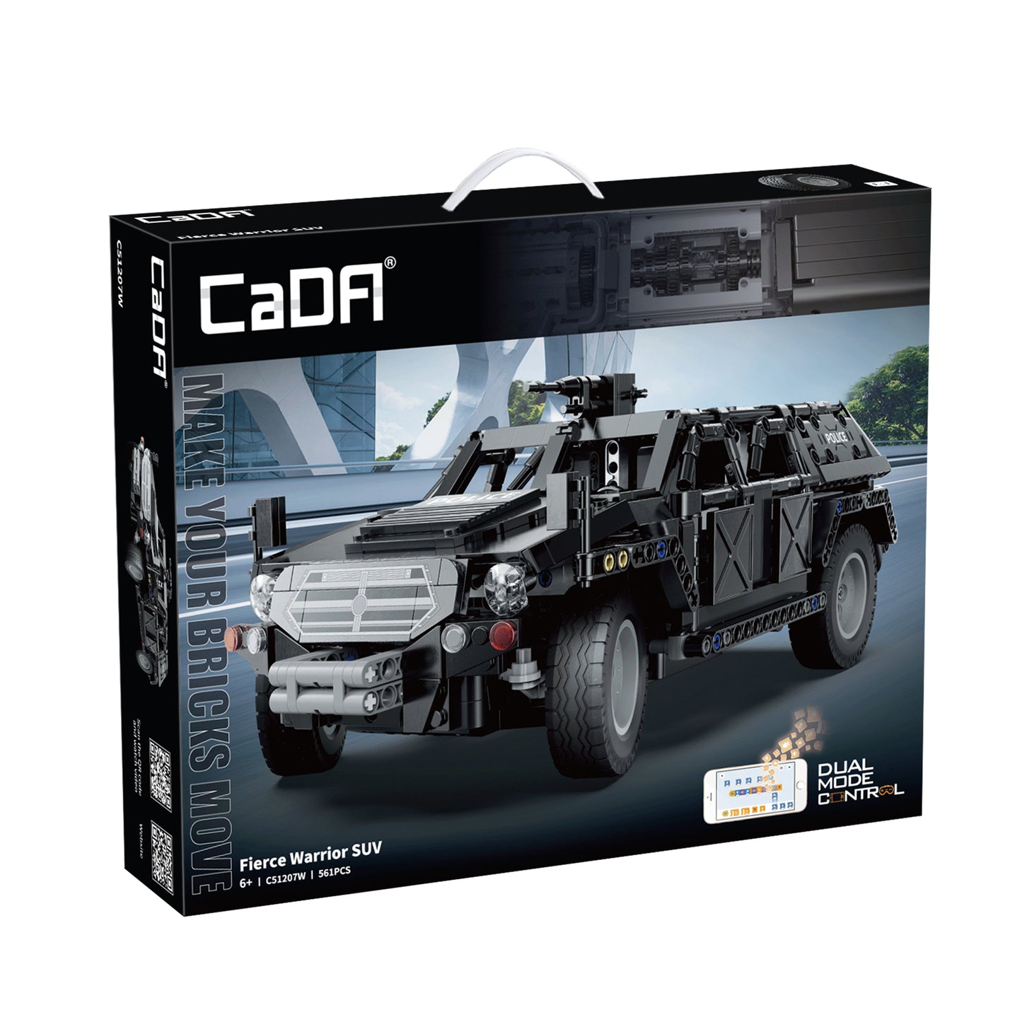 CaDA Big Chassis Cars - Fierce Warrior SUV - 561 pcs - C51207W