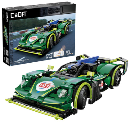 CaDA 1/10 Cars - Emerald Deity Sports Car - 388 pcs C51308W