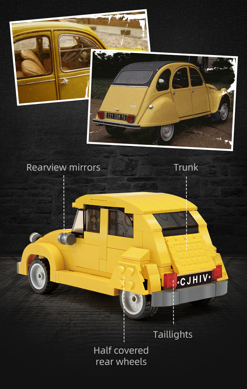 CaDA 1:24 Mini Cars - 1:24 Citroën 2CV Retro Cars - 298 pcs - C55021W