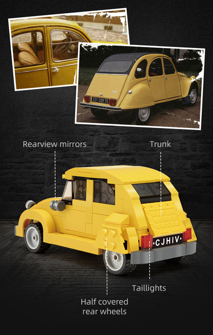 CaDA 1:24 Mini Cars - 1:24 Citroën 2CV Retro Cars - 298 pcs - C55021W