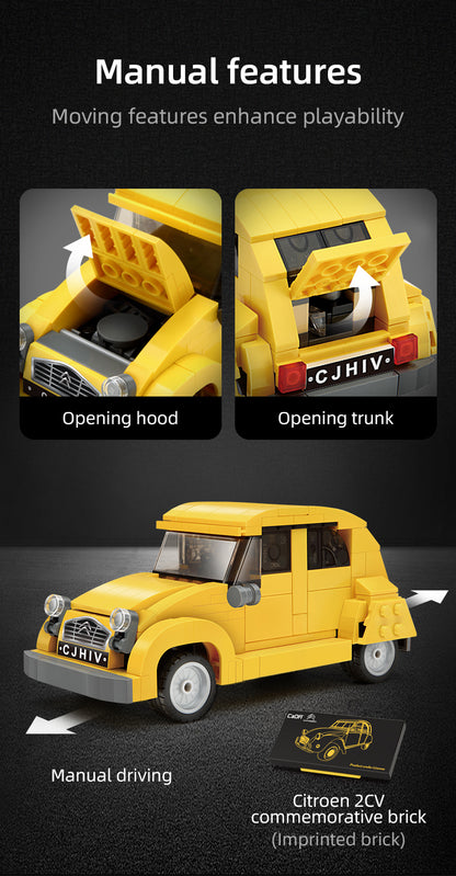 CaDA 1:24 Mini Cars - 1:24 Citroën 2CV Retro Cars - 298 pcs - C55021W