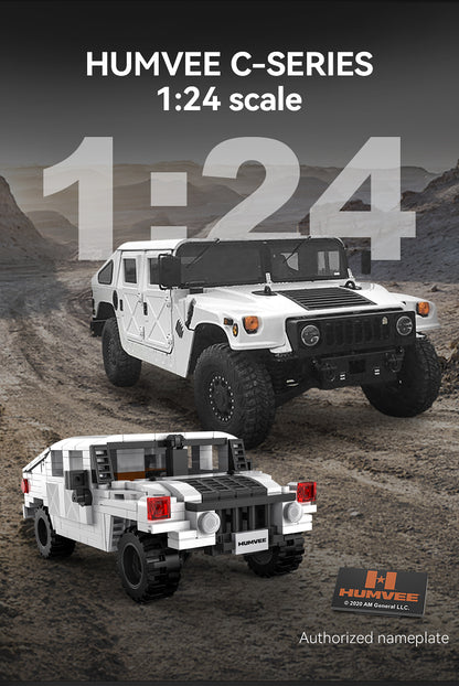 CaDA 1/24 Mini Cars - 1:24 Humvee Off-Road Truck - 328 pcs C55022W
