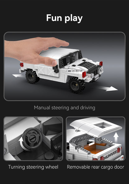 CaDA 1/24 Mini Cars - 1:24 Humvee Off-Road Truck - 328 pcs C55022W