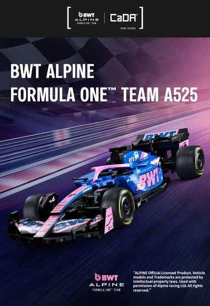 CaDA 1:24 Mini Cars - 1:24 BWT Alpine F1 Team A525 Racing Cars - 300 pcs - C55024W