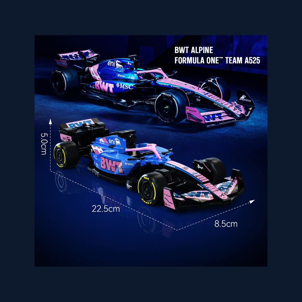 CaDA 1:24 Mini Cars - 1:24 BWT Alpine F1 Team A525 Racing Cars - 300 pcs - C55024W