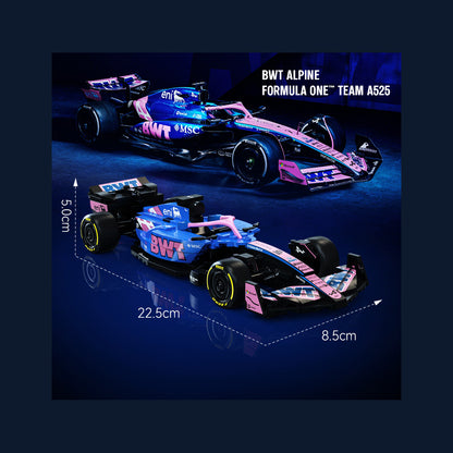 CaDA 1:24 Mini Cars - 1:24 BWT Alpine F1 Team A525 Racing Cars - 300 pcs - C55024W