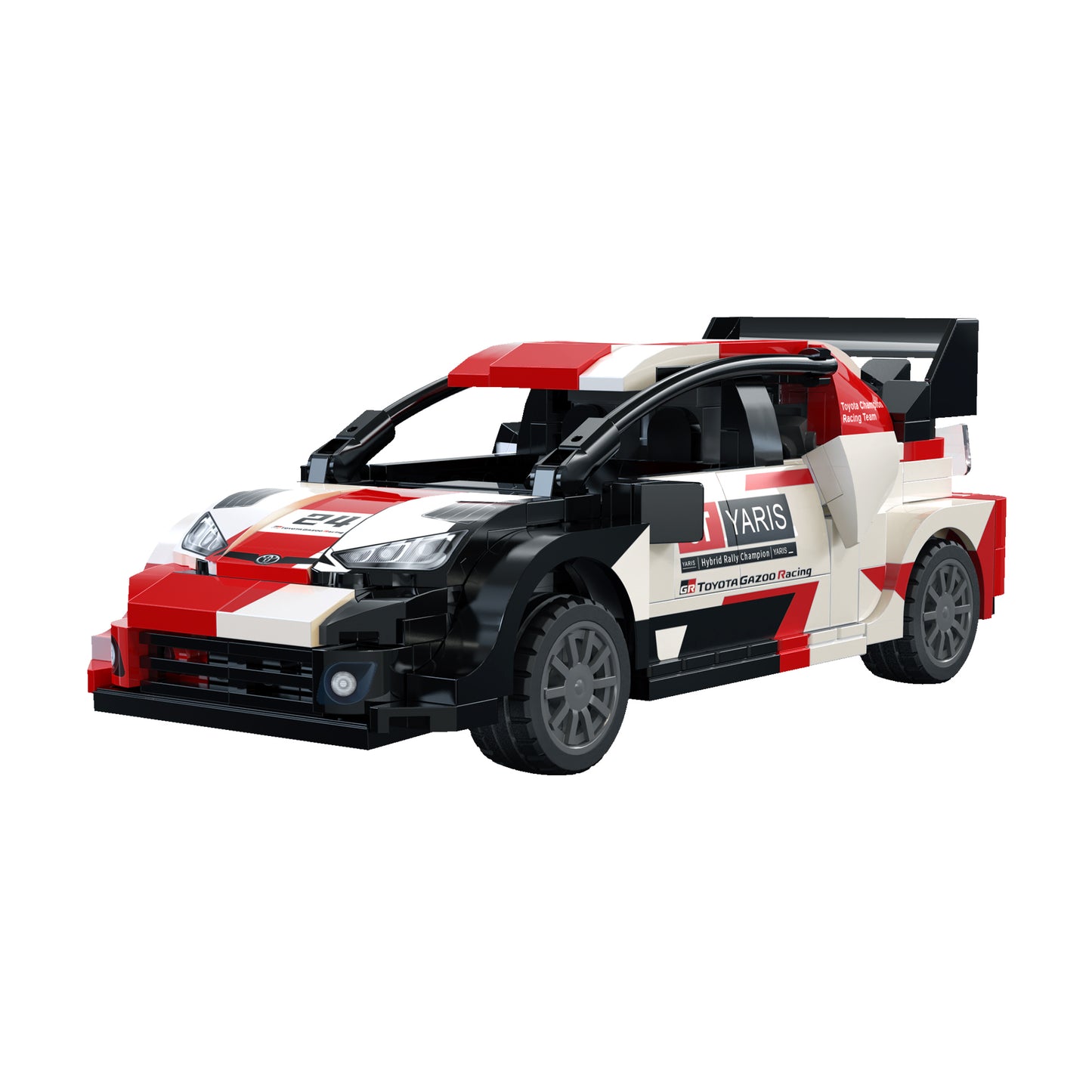 CaDA 1/24 Mini Cars - 1:24 Toyota GR Yaris Rally 1 Car - 317 pcs C55039W